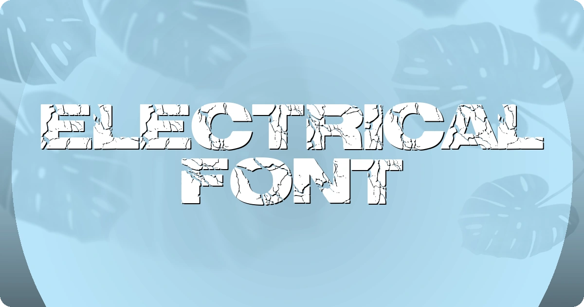 Electrical Font preview