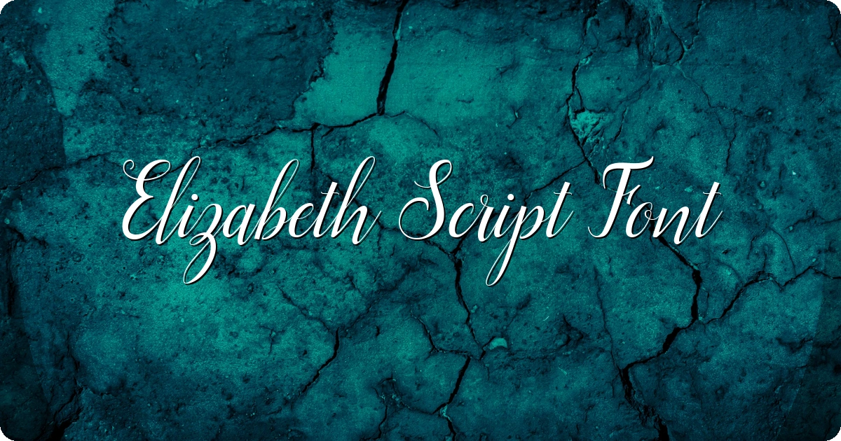 Elizabeth Script Font preview