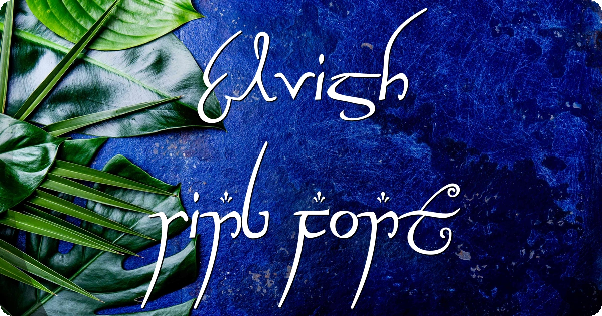Elvish Ring Font preview
