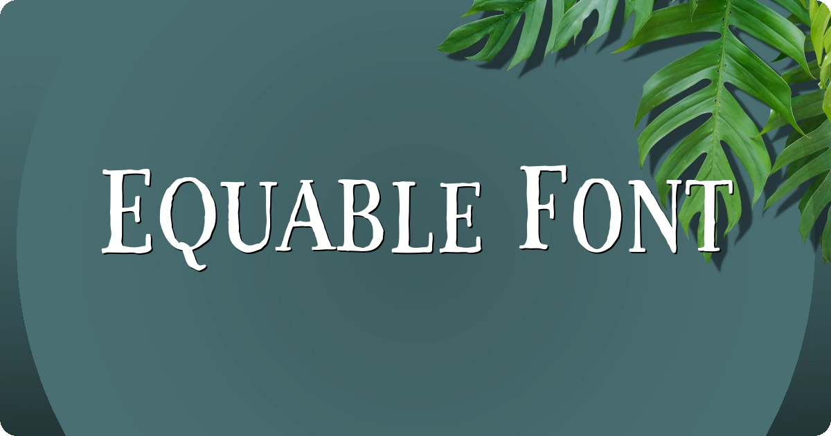 Equable Font preview