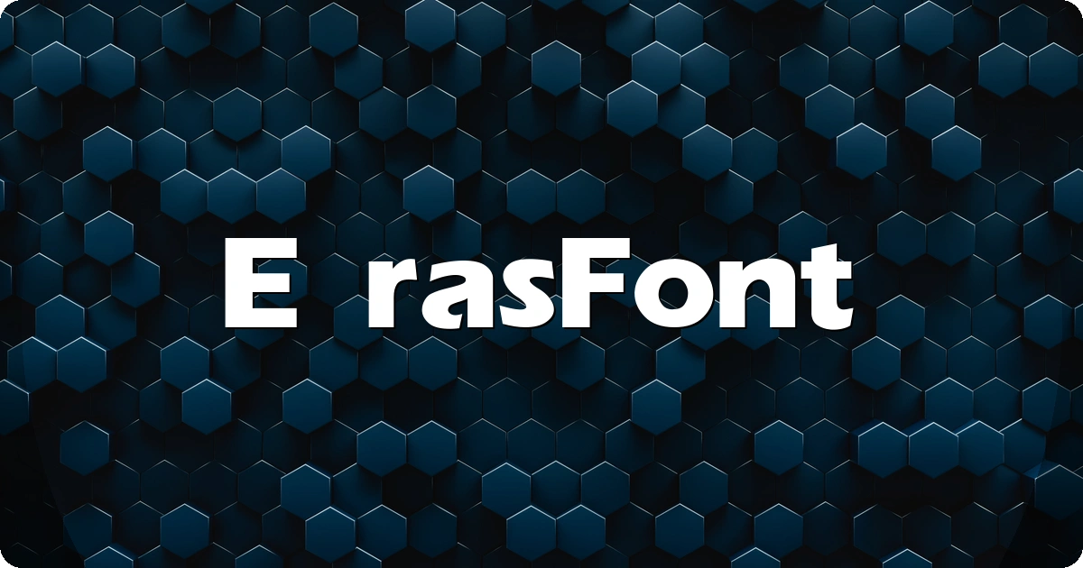 Eras Font preview