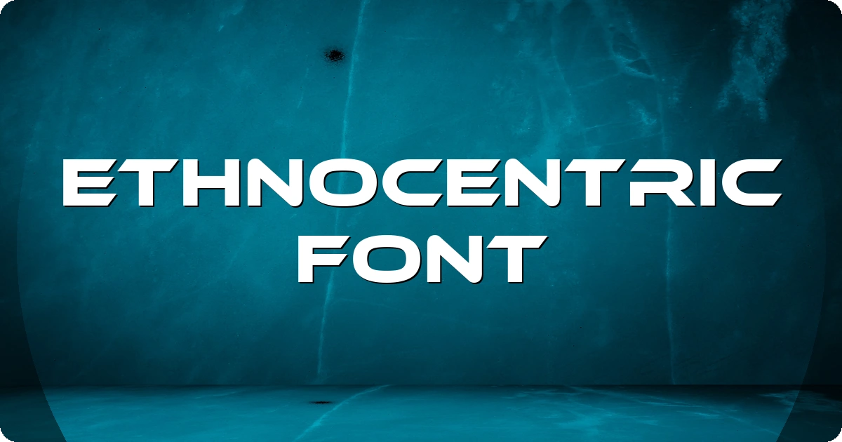 Ethnocentric Font preview