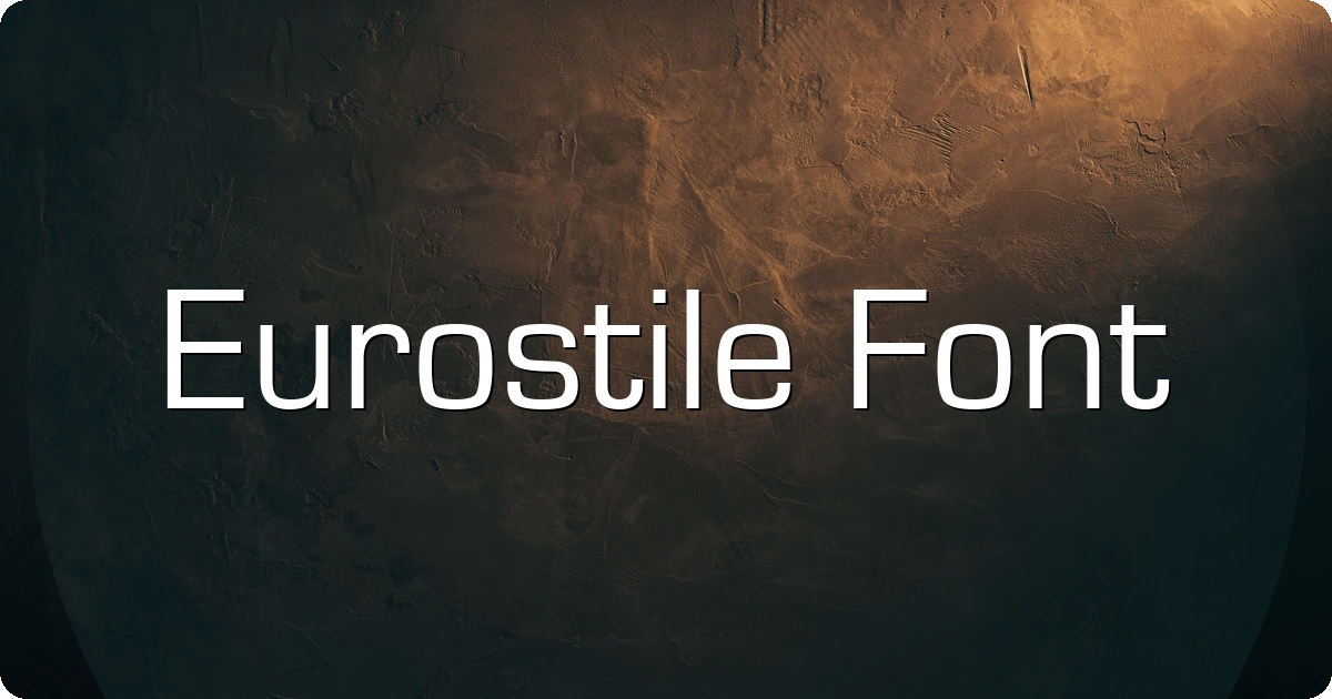 Eurostile Font preview