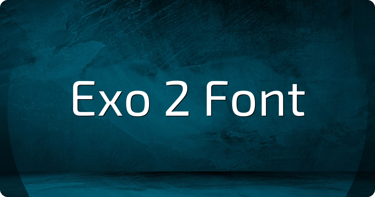Exo 2 Font preview