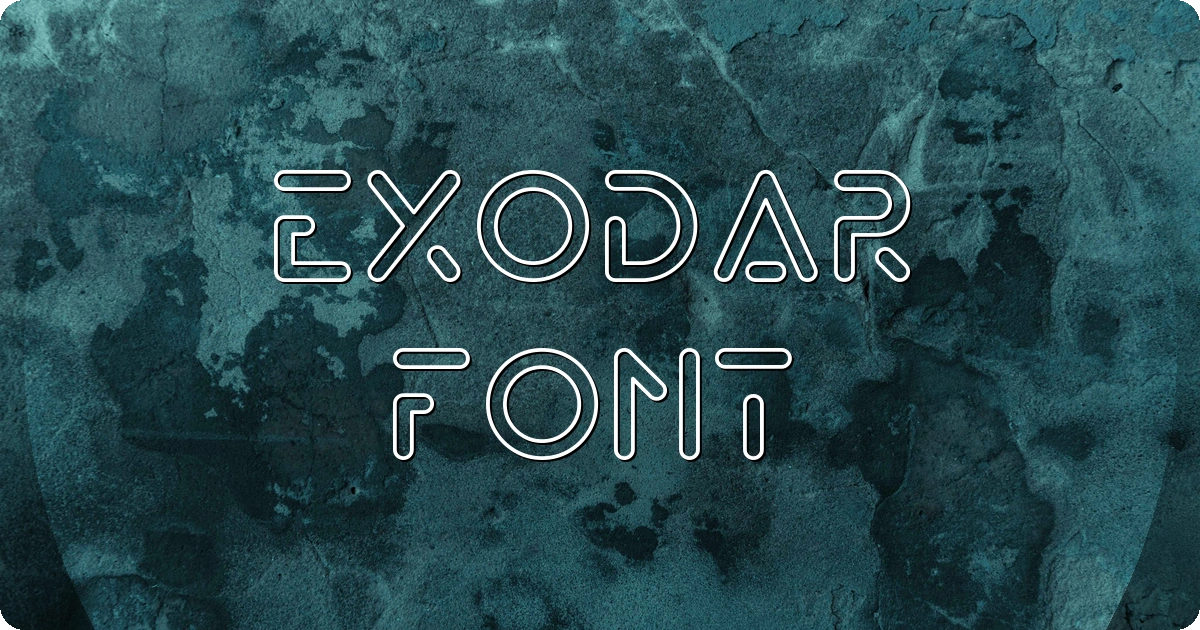 Exodar Font preview