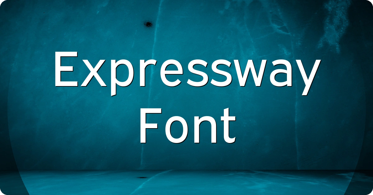 Expressway Font preview