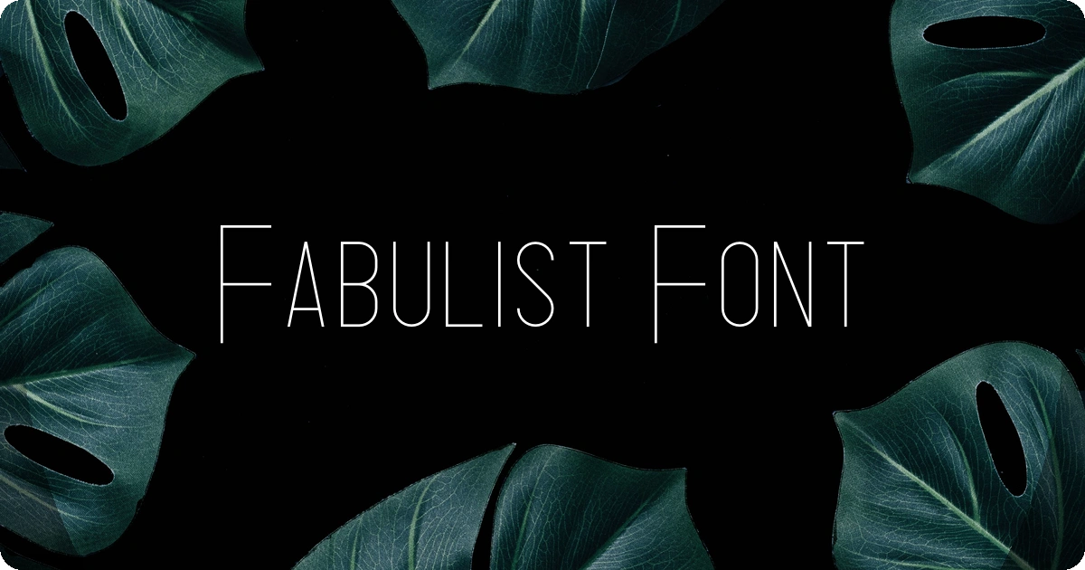 Fabulist Font preview
