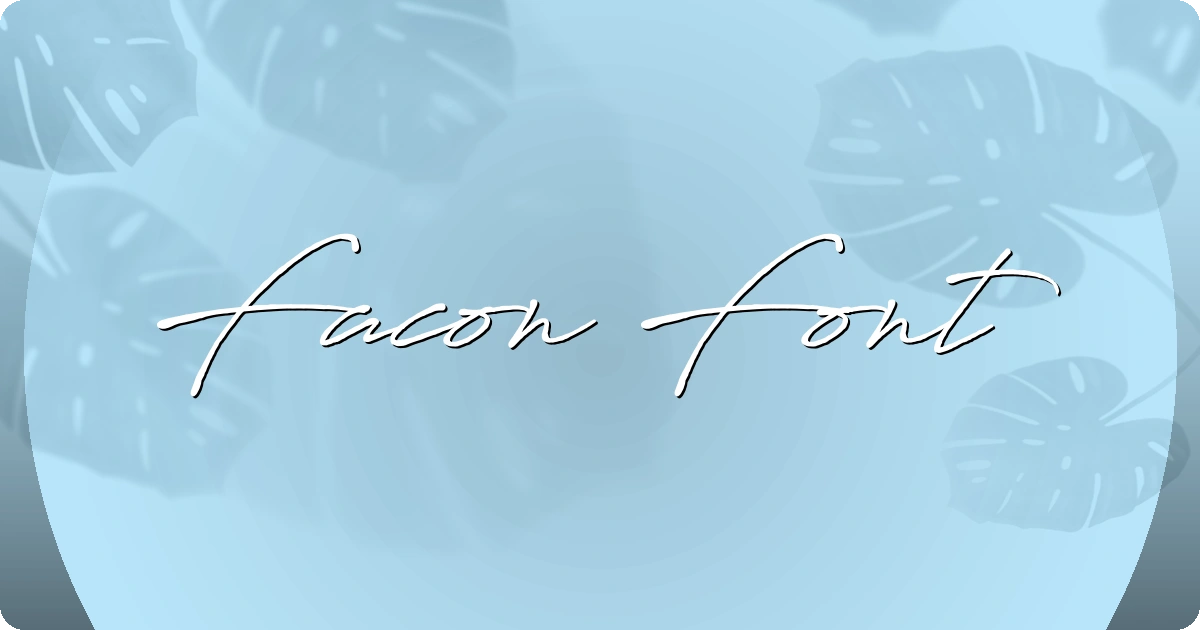 Facon Font font preview