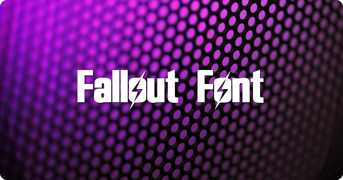 Fallout Font preview