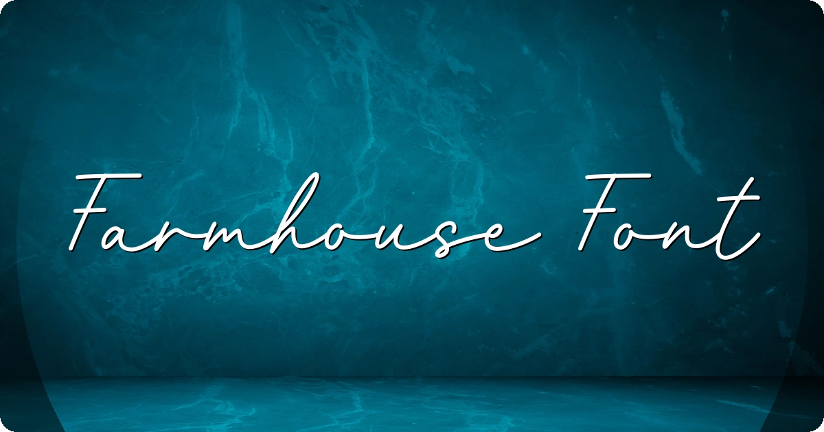 Farmhouse Font preview