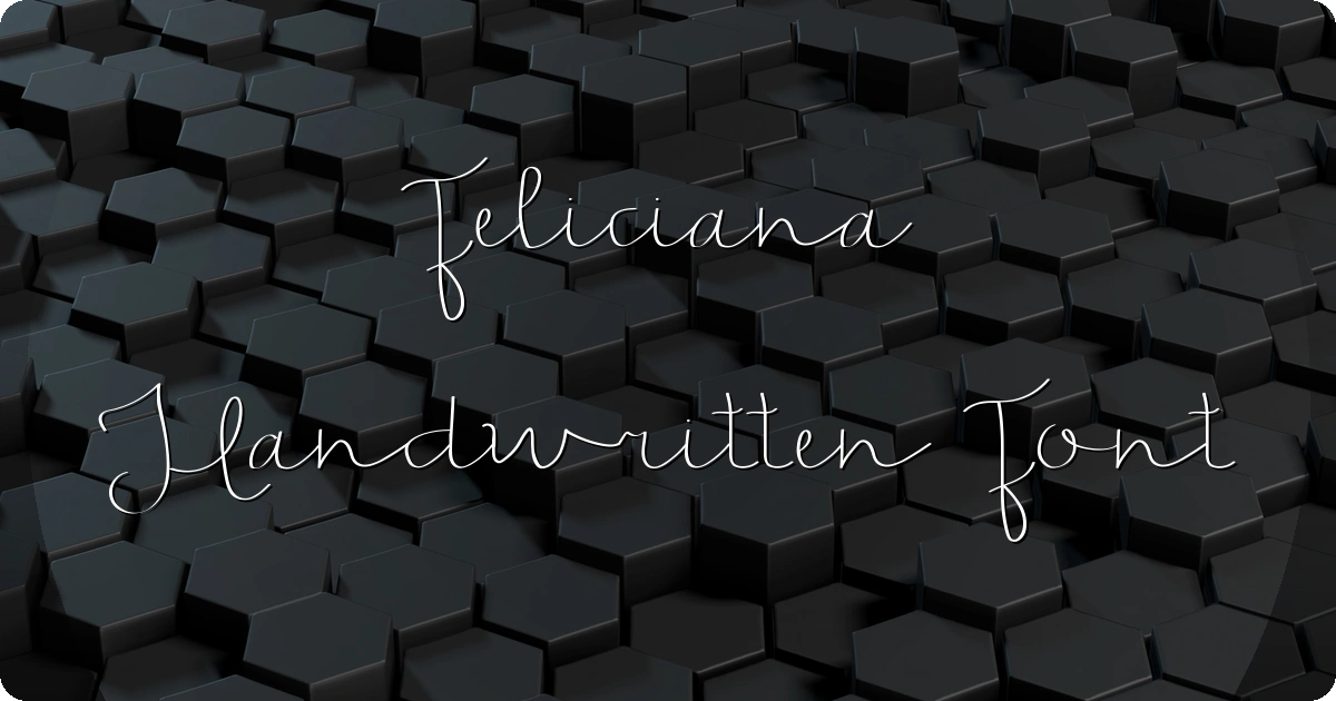 Feliciana Handwritten Font preview