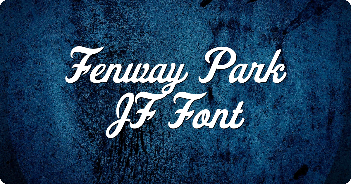 Fenway Park JF Font preview