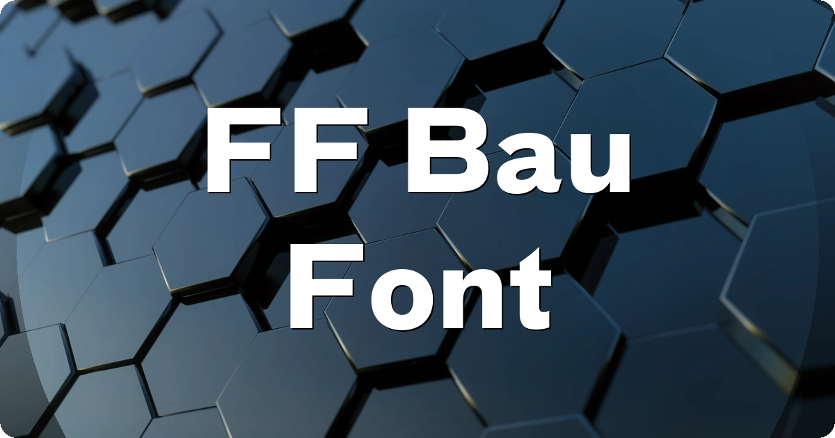 FF Bau Font preview