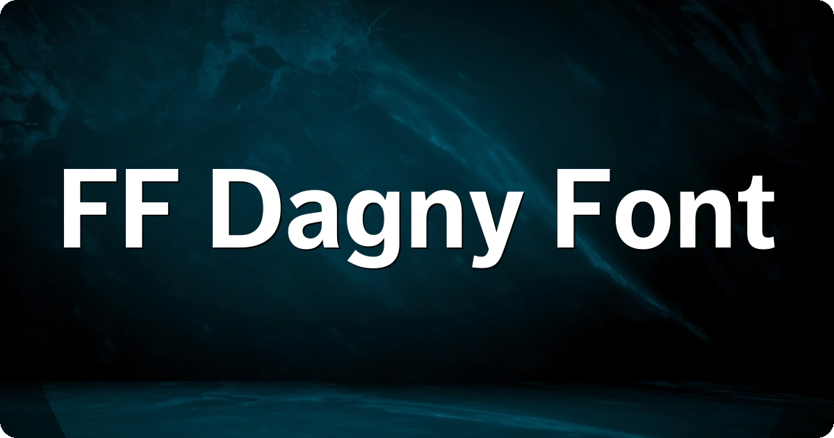 FF Dagny Font preview