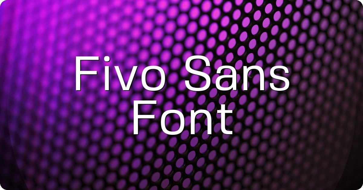 Fivo Sans Font preview