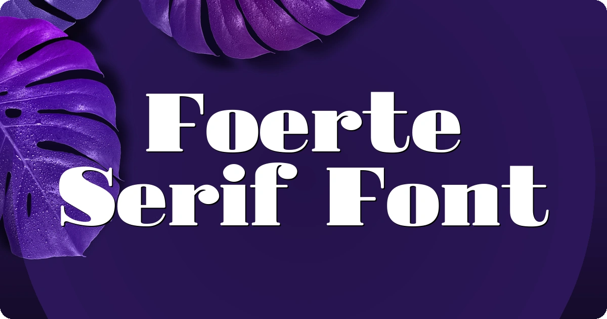 Foerte Serif Font preview
