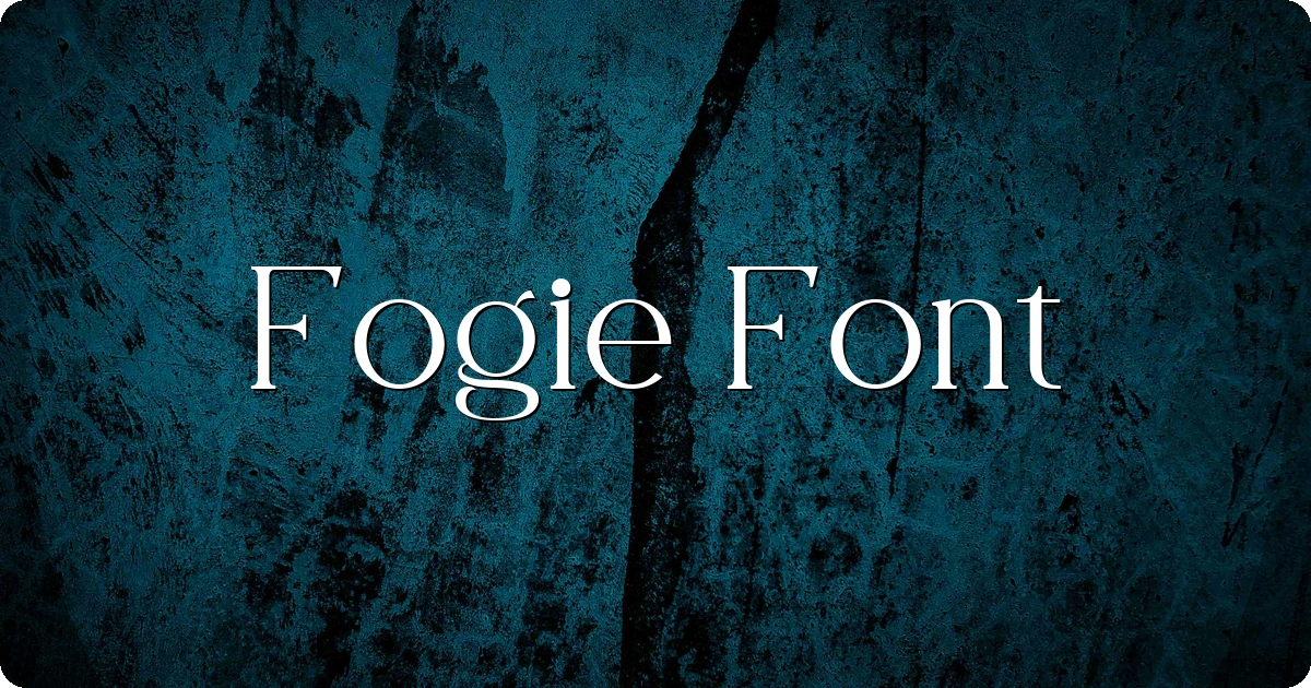Fogie Font preview