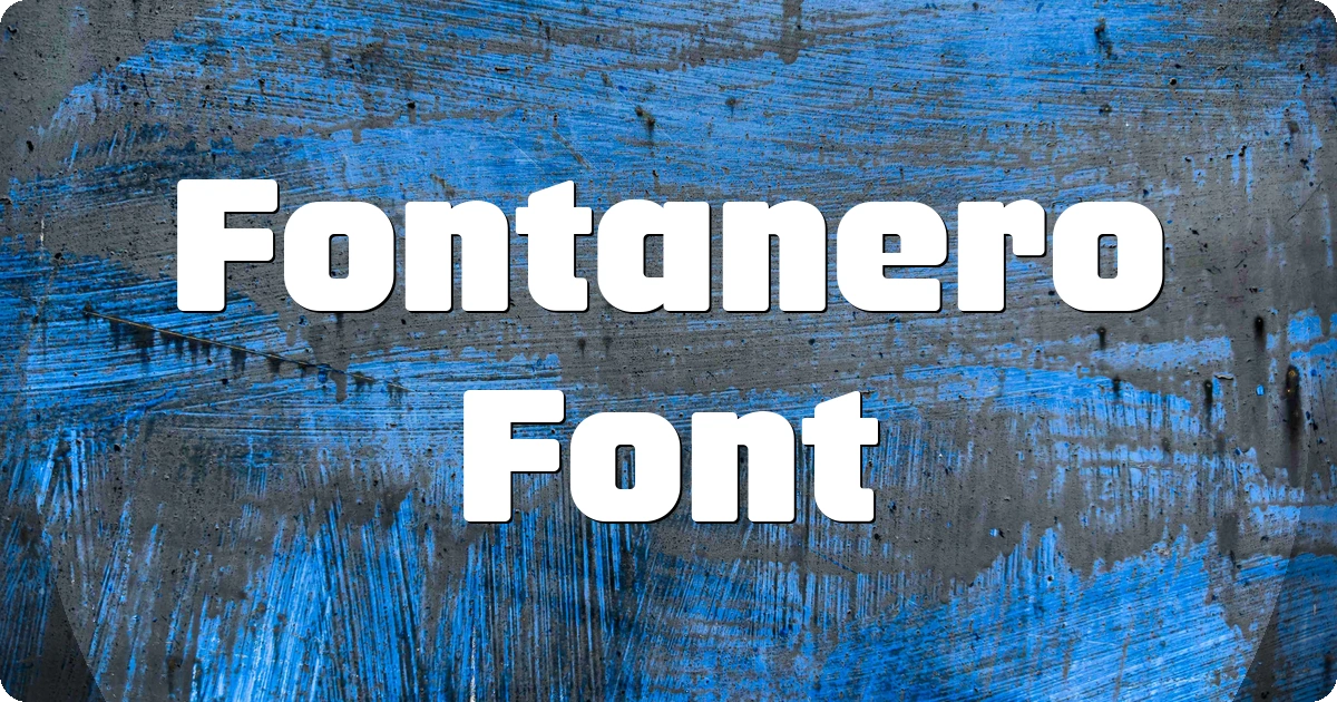 Fontanero Font preview