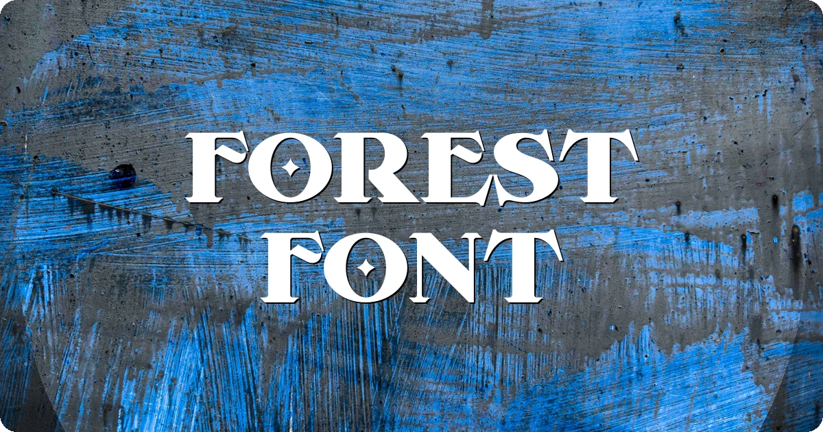 Forest Font preview