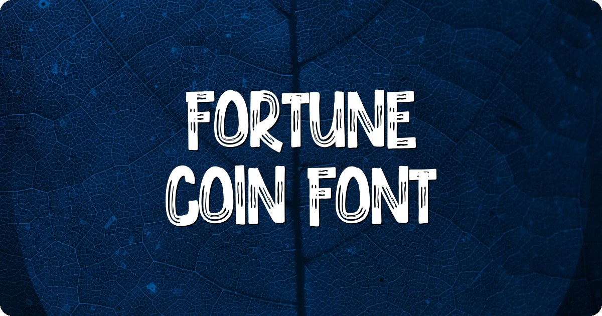 Fortune Coin Font preview