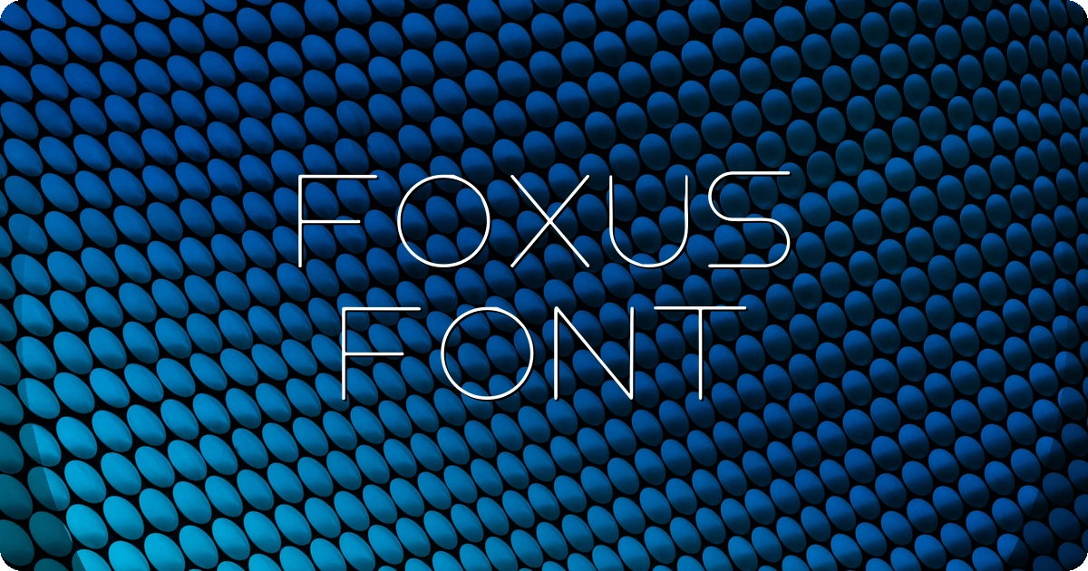 Foxus Font preview
