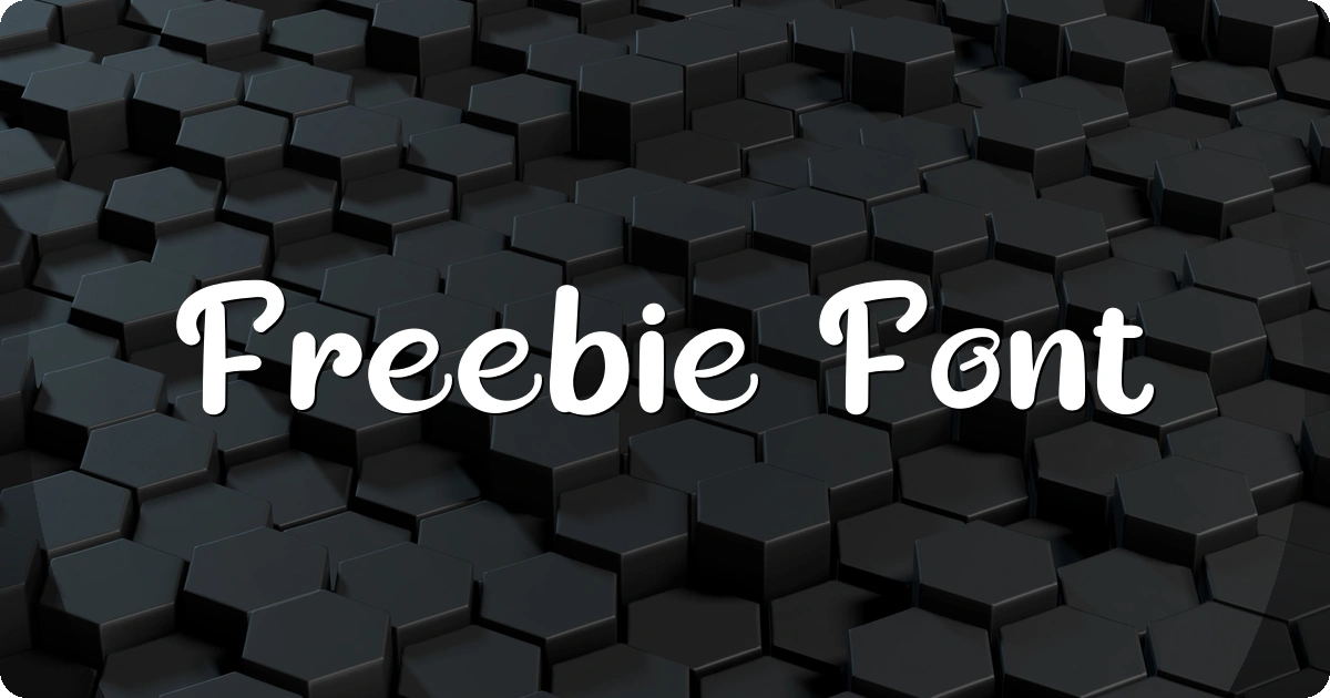 Freebie Font preview