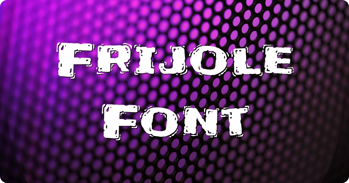 Frijole Font preview