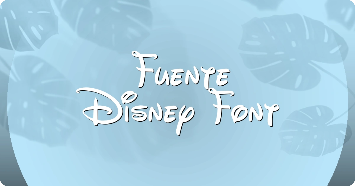 Fuente Disney Font preview