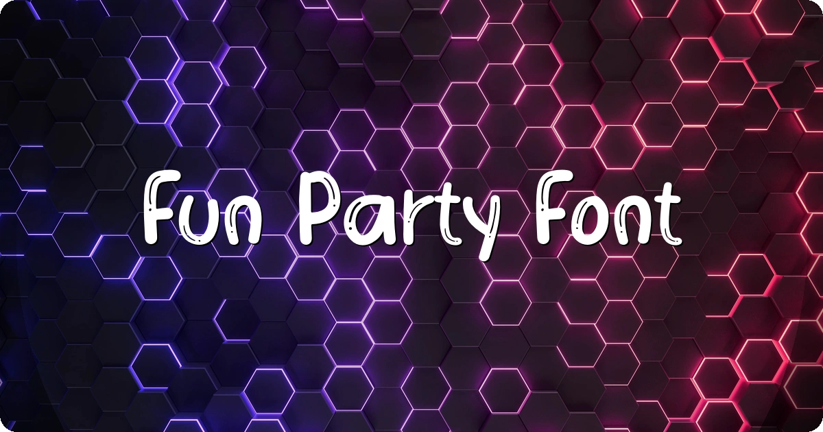 Fun Party Font preview