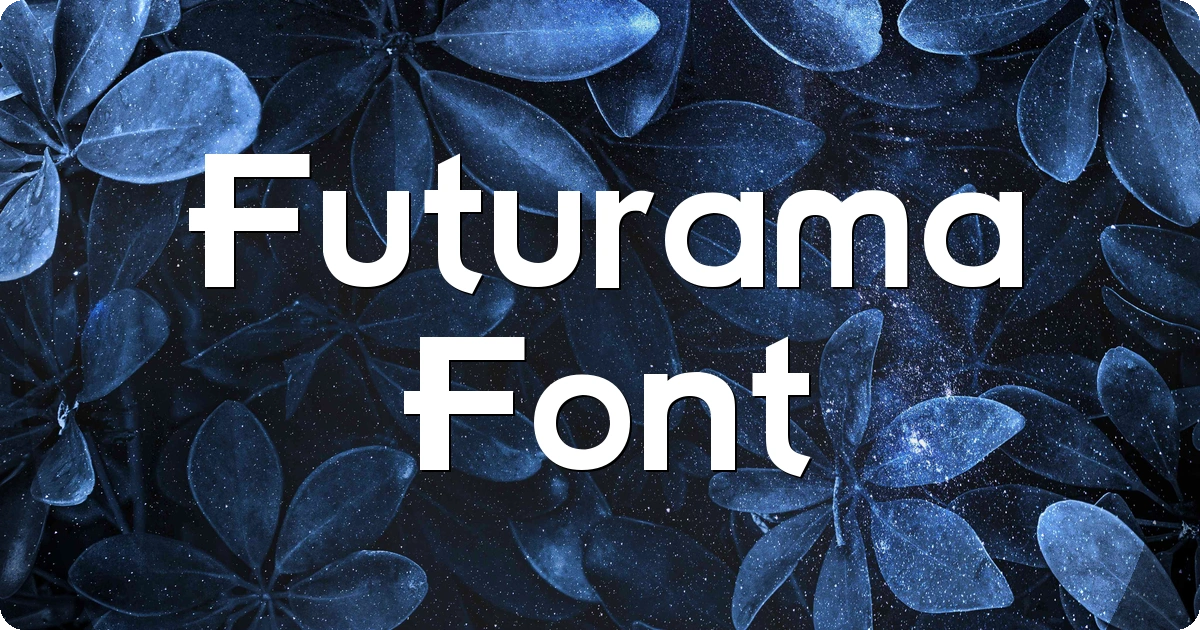 Futurama Font preview