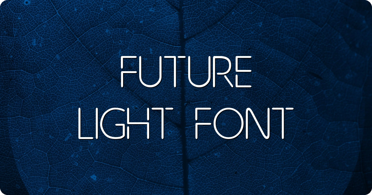Future Light Font preview