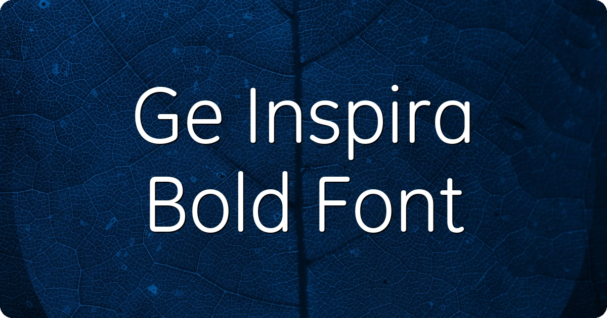 Ge Inspira Bold Font preview