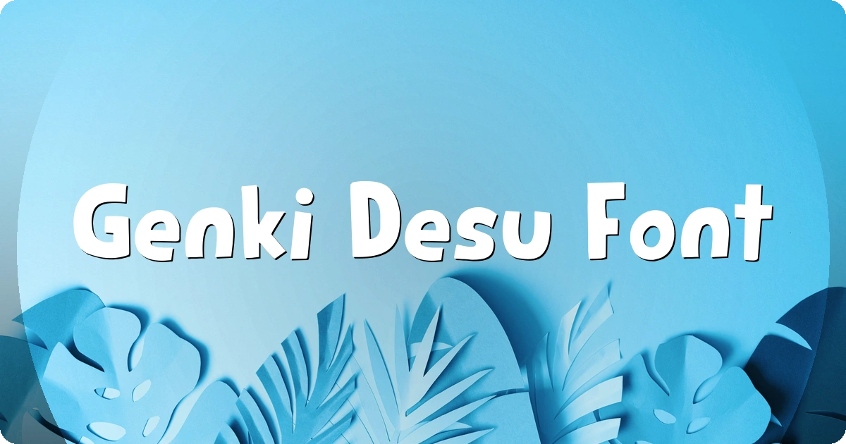 Genki Desu Font preview