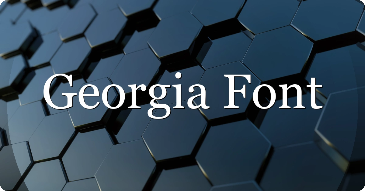 Georgia Font preview