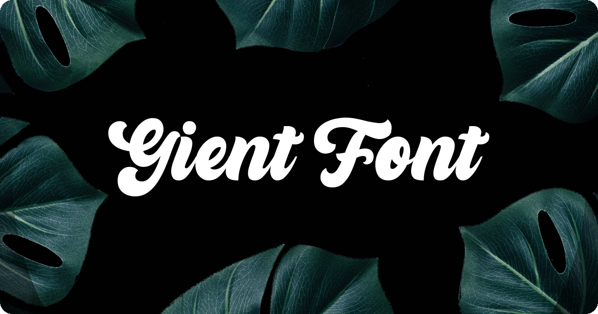 Gient Font preview