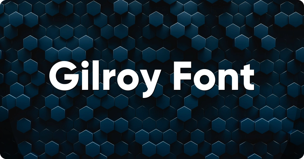 Gilroy Font preview