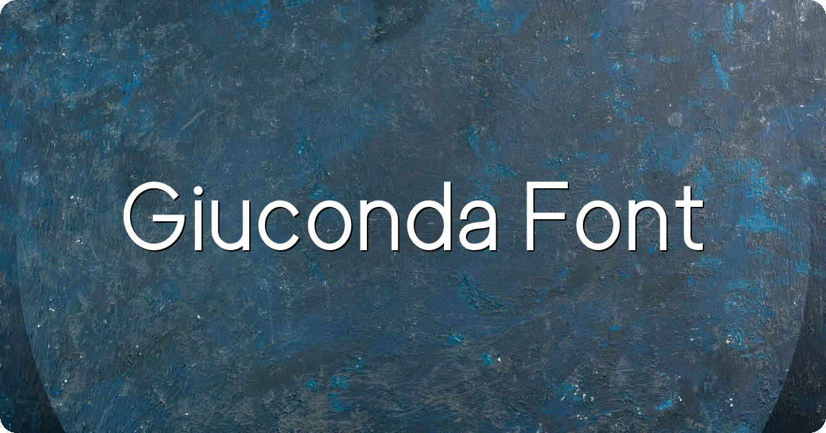 Giuconda Font preview