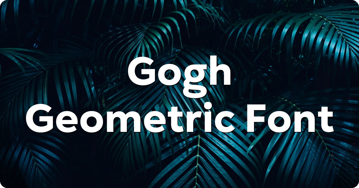Gogh Geometric Font preview