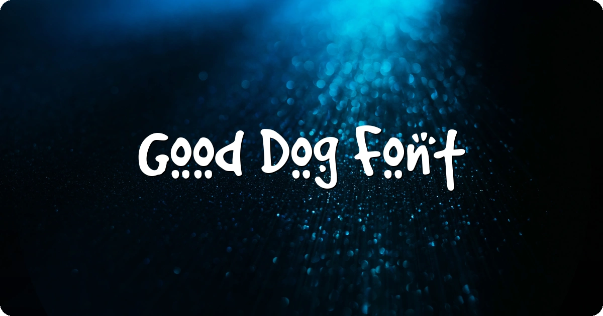 Good Dog Font preview