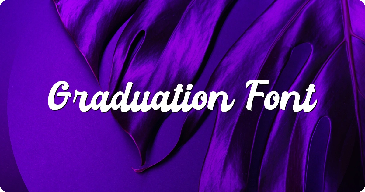 Graduation Font preview
