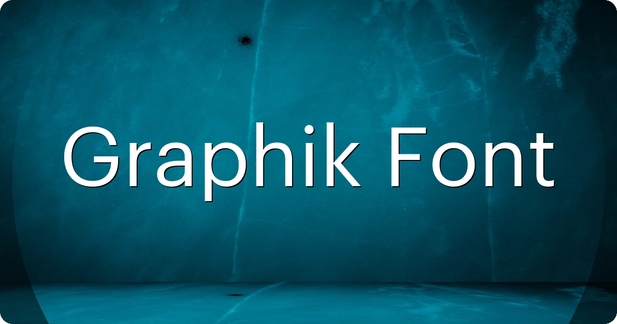 Graphik Font preview