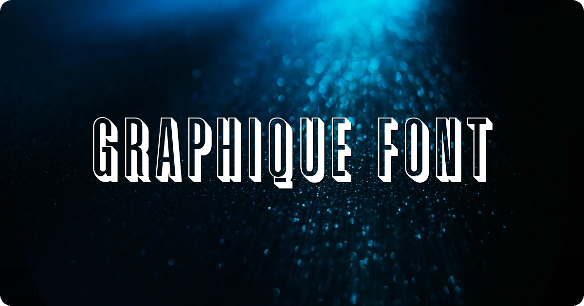 Graphique Font preview