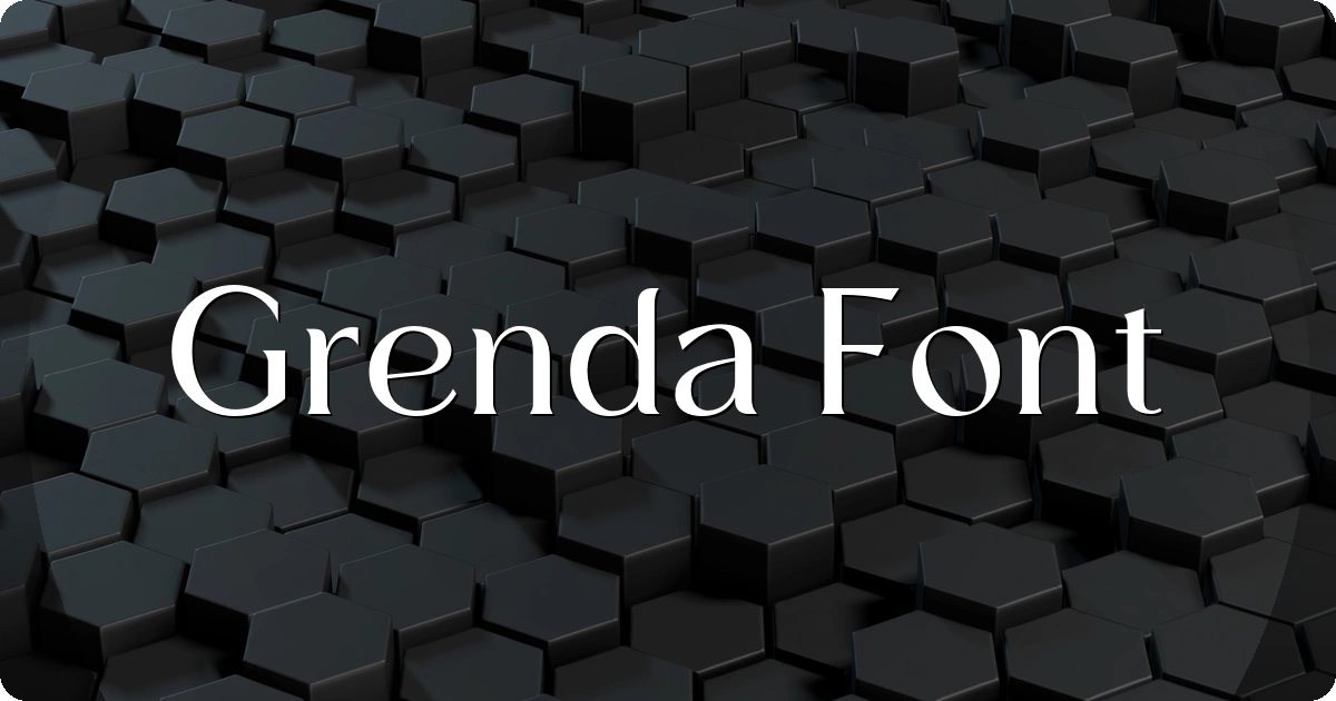 Grenda Font preview