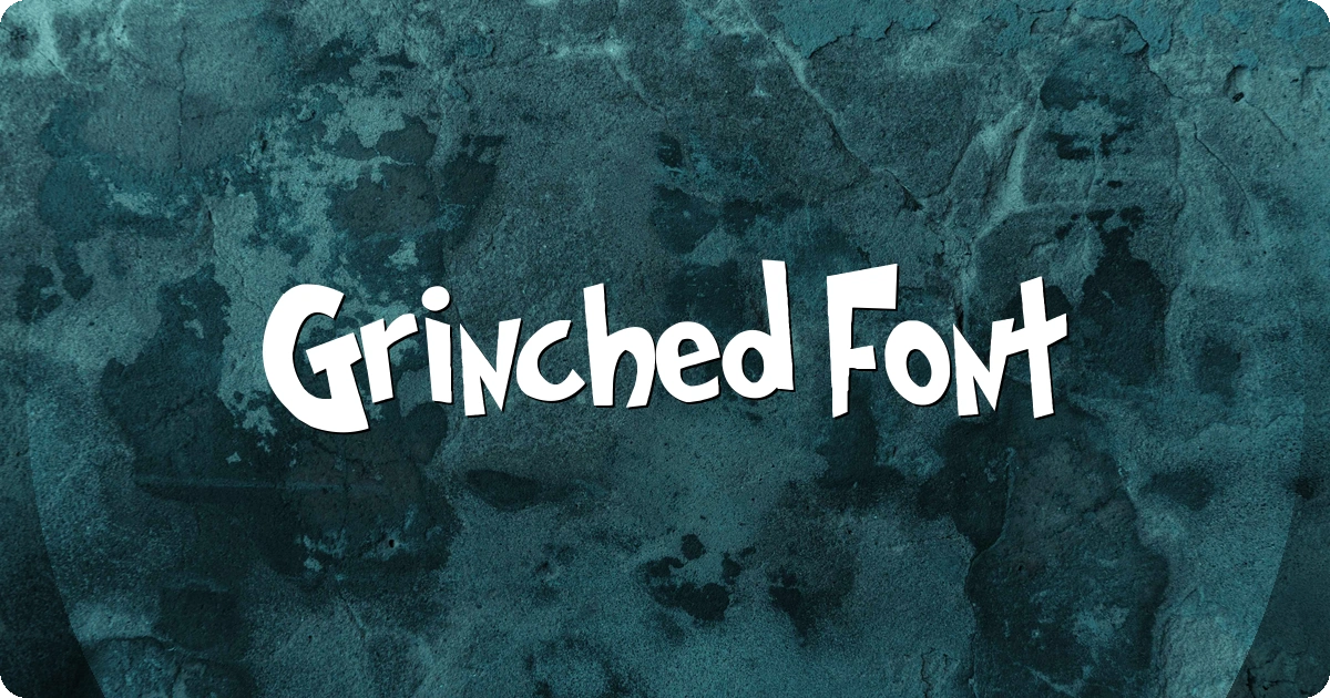 Grinched Font preview