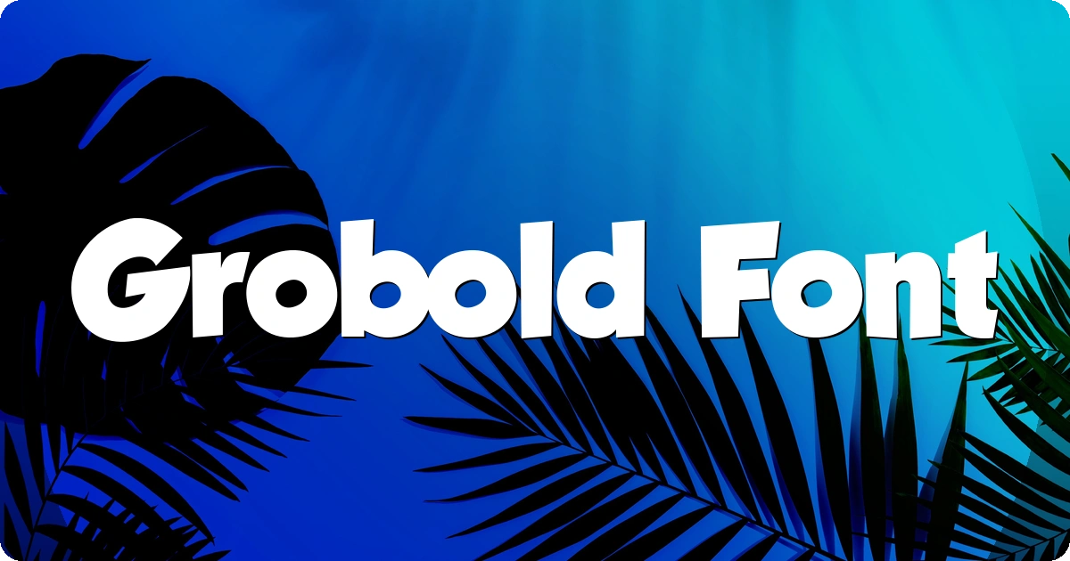 Grobold Font preview