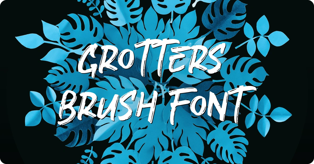 Grotters Brush Font preview