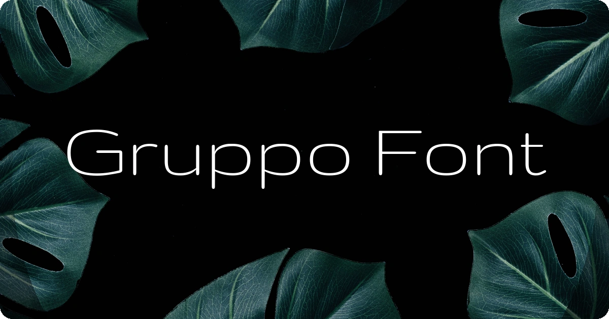 Gruppo Font preview
