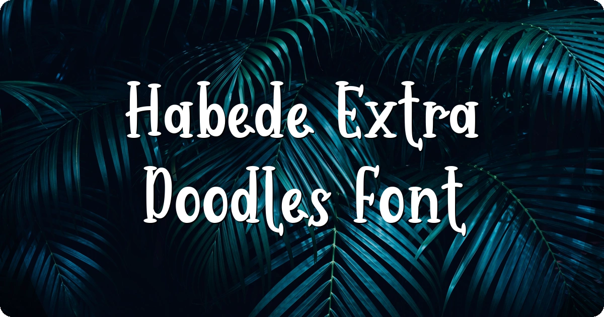 Habede Extra Doodles Font preview