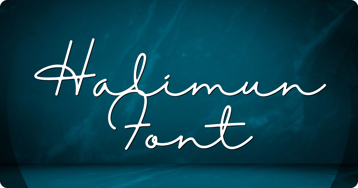 Halimun Font preview