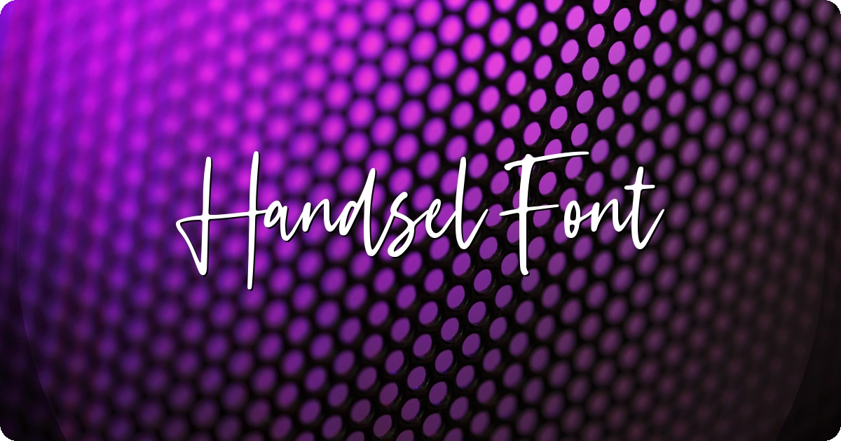 Handsel Font preview